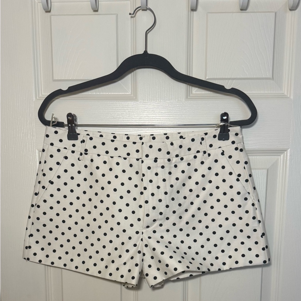 Zara Shorts with Black Polka Dots